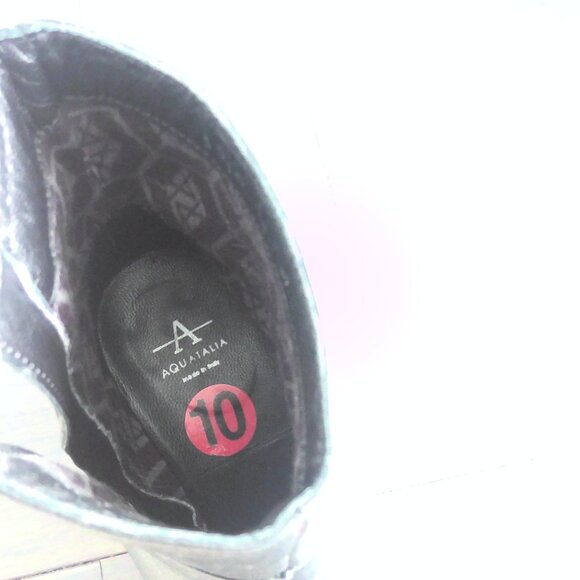 Aquatalia Ankle Boots, 100% waterproof, Genuine Leather, Pointy Toe, Block Heel, - Picture 5 of 7
